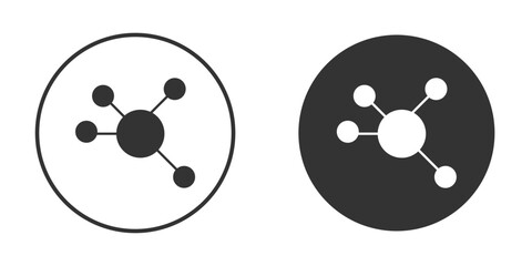 Particle icon. Simple vector illustration. Silhouette Icon Set.