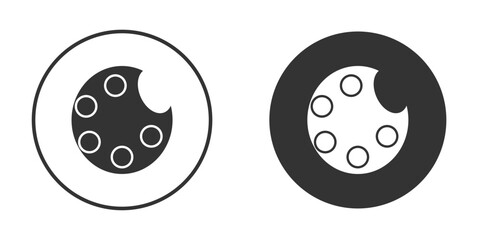 Palette icon. Simple vector illustration. Silhouette Icon Set.