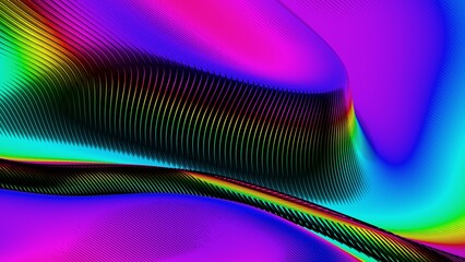 Vibrant Abstract Wave Pattern