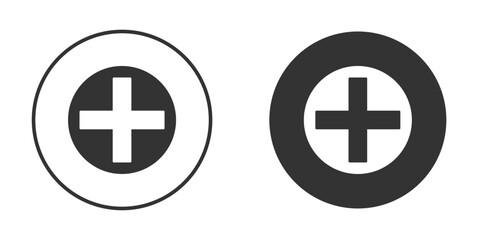 Fototapeta premium Hospital sign icon. Simple vector illustration. Silhouette Icon Set.