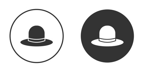 Hat icon. Simple vector illustration. Silhouette Icon Set.