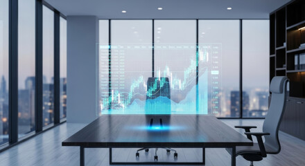 Data displayed on the desk