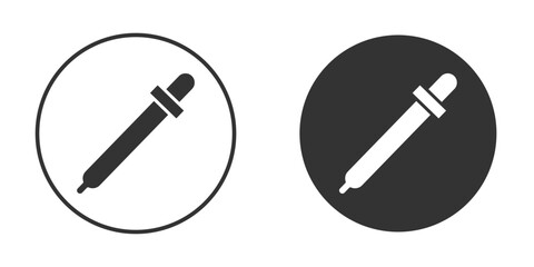 Eye dropper icon. Simple vector illustration. Silhouette Icon Set.