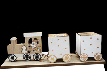 le train au départ de Noel