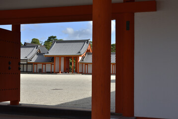 京都御所　左掖門から見る日華門(京都市上京区)