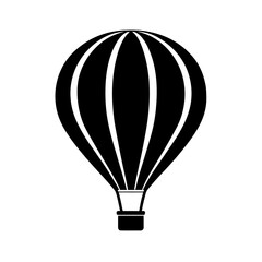 Fototapeta premium Hot air balloon silhouette Vector illustration