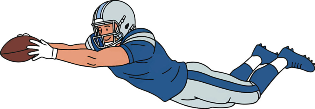 NFL Player Holding The Ball