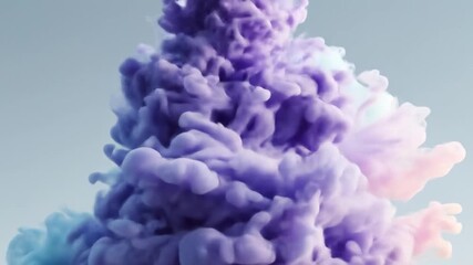 Abstract cgi footage of colorful ink or paint explosion in a studio setting - Powered by Adobe