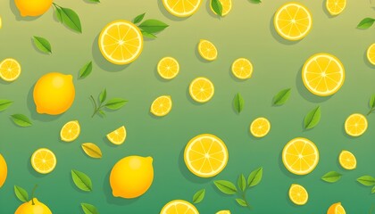 신선한레몬조각이있는웹사이트배경이미지