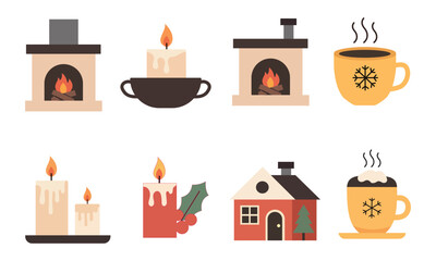 burning candles illustration for holiday celebration