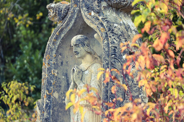 Fototapeta premium Tombe à l'abandon