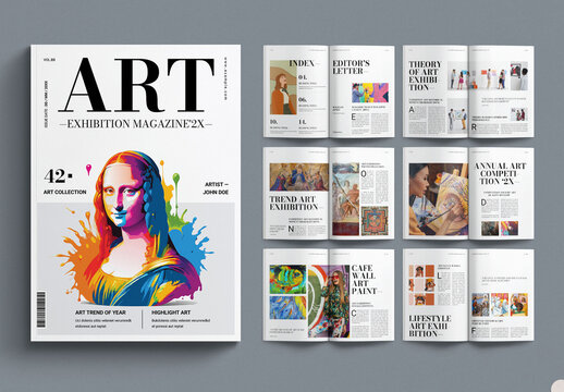 Art Exhibition Magazine Layout