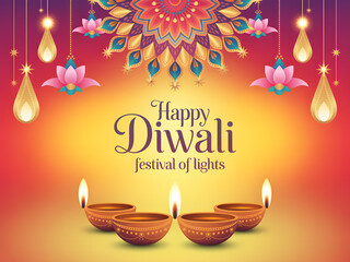 Vintage gold Christmas greeting card design with candles, retro vector illustration label frame border ornament