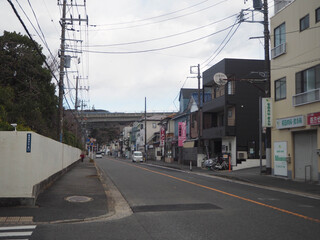 馬堀海岸の街並み（横須賀市）