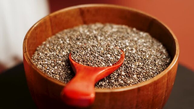 Roasted chia seeds preparation and benefits in a cozy kitchen setting