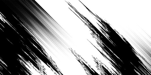 Tire tracks background for rally, drift, motocross, off-road and other auto and motorsport. Black tire marks on a white background with a worn effect and splashes of dirt. Vector isolated texture © putra