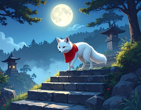白狐 Images – Browse 527 Stock Photos, Vectors, and Video | Adobe