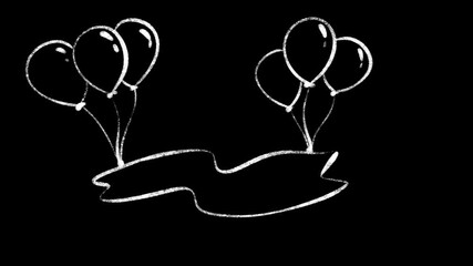 Set of different model of balloon doodle video.