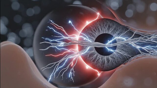Optic Nerve Compression Timelapse, Glaucoma Damage Progression
