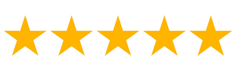 Five Golden Stars: A collection of five radiant, golden stars, each one a symbol of excellence and high acclaim. They sparkle with potential and promise