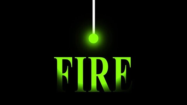 Fire Text, Bold blacklight purple glowing text with UV-reactive effect and dark club atmosphere created in Adobe After Effects