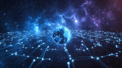 Global Network: Earth Connection in a Digital Universe - Powered by Adobe