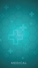 Medical healthcare design innovation modern concept background. Vector