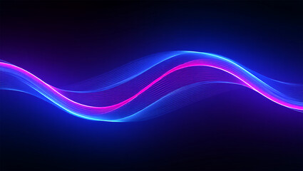Futuristic Neon Wave Background	abstract, neon, futuristic, wave, gradient, glowing, digital art, minimal, tech, AI


