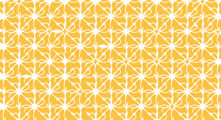 abstract pattern background a repeated white swirl design on yellow a seamless wallpaper for creative projects ideal for textile design needs.