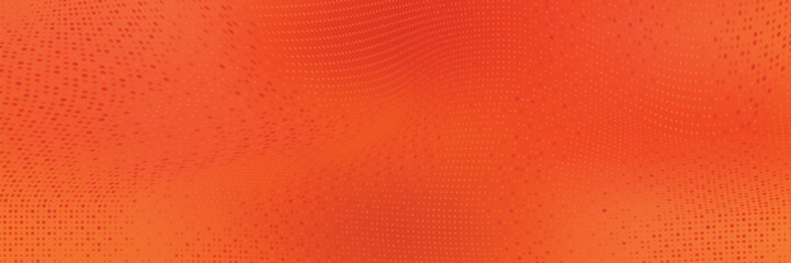 Dots halftone orange color pattern gradient texture with technology digital background. Dots pop art comics with summer background.
