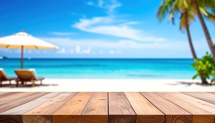 Relaxing beach day on tropical shore coastal paradise travel photography serene environment wide angle view vacation concept