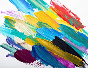 Bold neon brush strokes poster with vibrant glowing colors, ideal for modern abstract décor and nightlife inspiration.