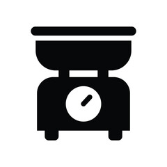 weight scale glyph icon illustration vector graphic.eps