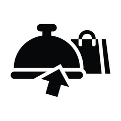 online order glyph icon illustration vector graphic.eps