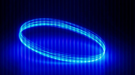 Sci-fi graphic with a holographic or glitch screen effect.