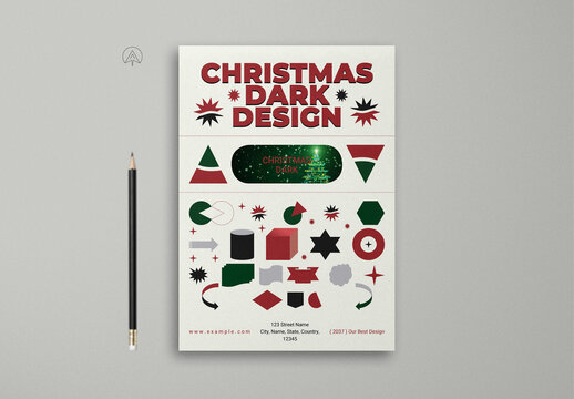 Minimal Christmas Dare Design Layout