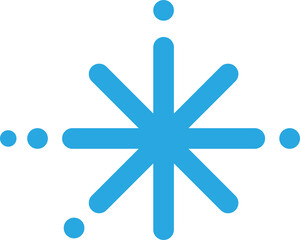 blue snowflake icon