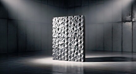 Minimalist Conceptual Product Photography of an Innovative Modular Acoustic Panel Design
