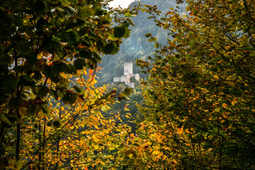 The historical Zil Castle located at the foot of the Kaçkar Mountains in the Fırtına Valley