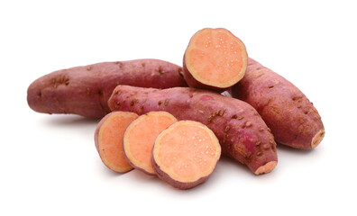 Sweet potatoes, whole and halved 