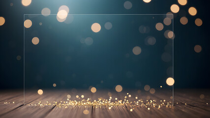  Artifical Intelligence generated bokeh abstract light background. Festive Background With