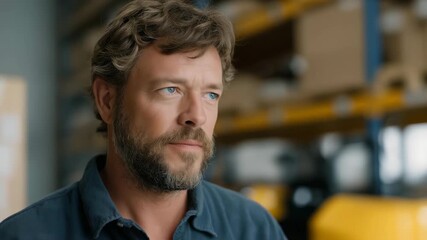 Technician coordinating self-driving cargo carts delivering components, emotion of precision visible, representing AI logistics, robotics automation, and sustainable industrial innovation. - Powered by Adobe