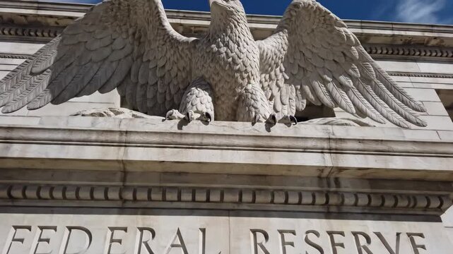 Federal Reserve Building Detail - Eagle Sculpture