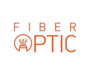 Letter fiber optic logo icon design illustration