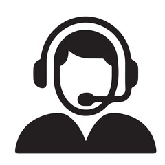 Customer service thin line icons set. Assistance, question, operator, support icon. Editable stroke. Vector