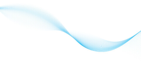 Abstract wave element for design. Digital frequency track equalizer. Stylized line art background. Vector illustration. Wave with lines created using blend tool.