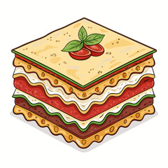Create Bold Stroke Italian Lasagna Layers Premium Digital Asset Perfect for Editorial Content