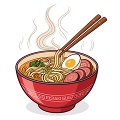 Create Bold Stroke Japanese Ramen Bowl With Premium Digital Asset Great for Commercial Projects