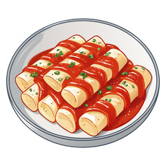 Showcasing Create Bold Stroke Korean Tteokbokki Rice Beautiful Professional Photo