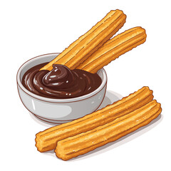 Dynamic Create Bold Stroke Spanish Churros With Cho Professional Photo